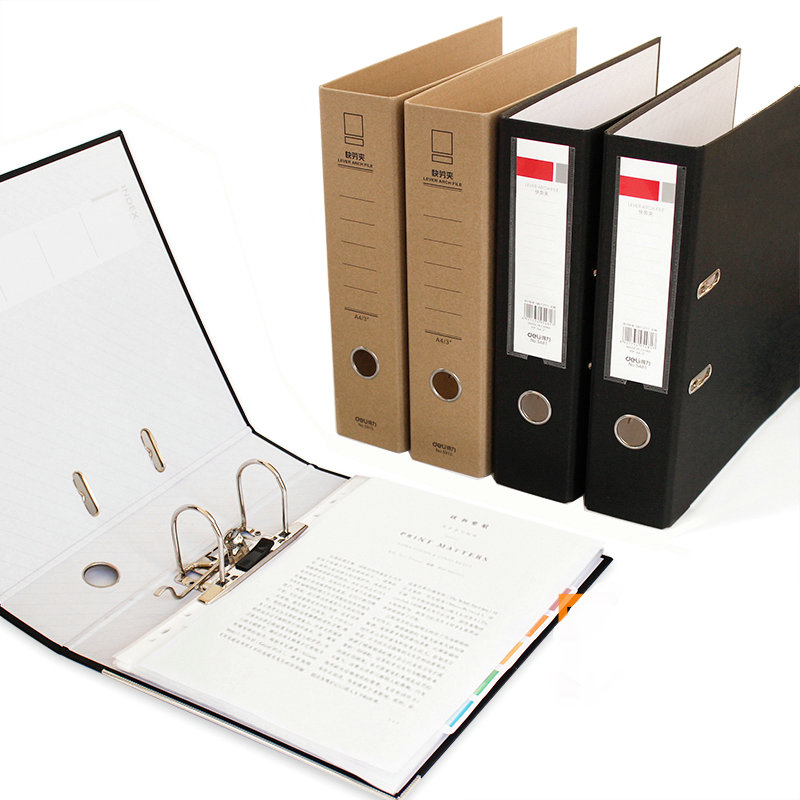 Binder A4 Lever - Deli Large Ring Binder A4 File