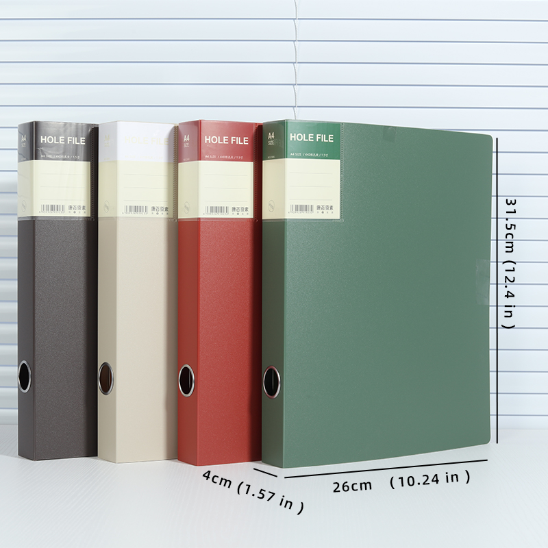 Binder A4 Lever - Clear PP A4 File Folder 4-Hole