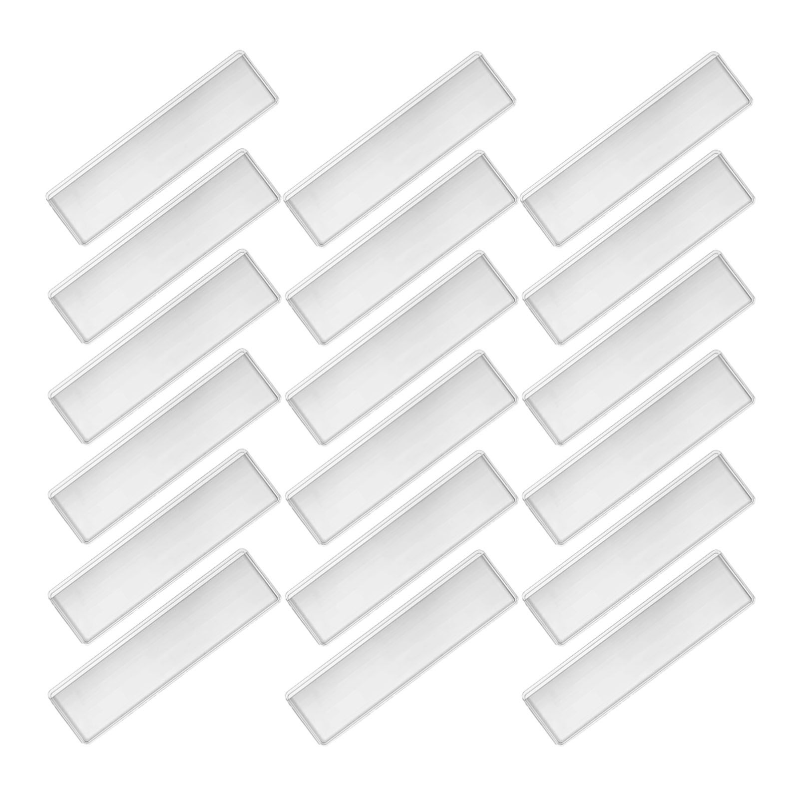 Index Card Holder - 50Pcs Adhesive Clear Label Holder Pockets