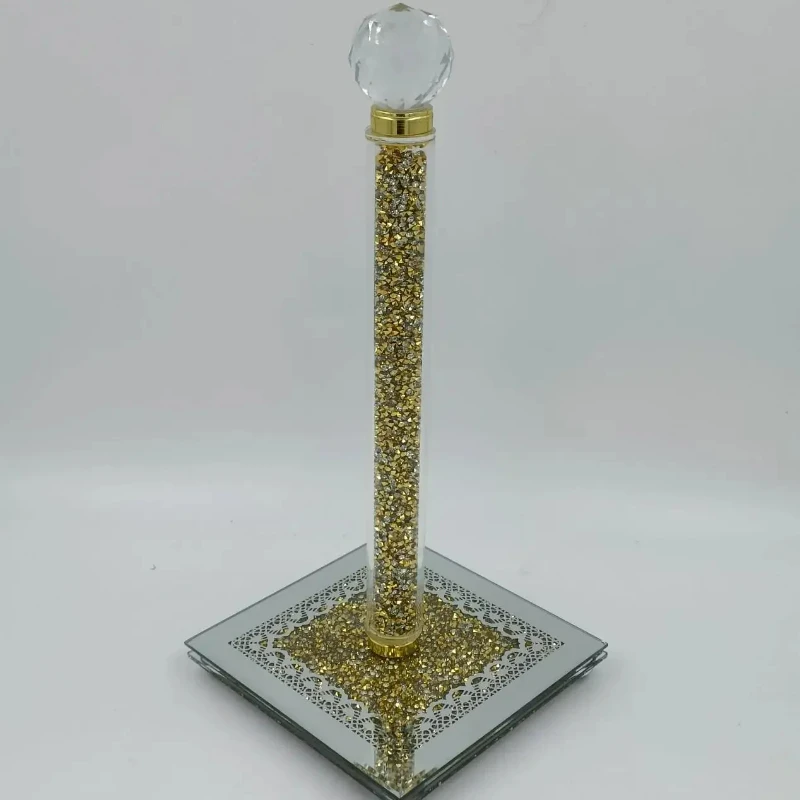 Paper Weight Crystal - Crystal Standing Paper Towel Roll Holder