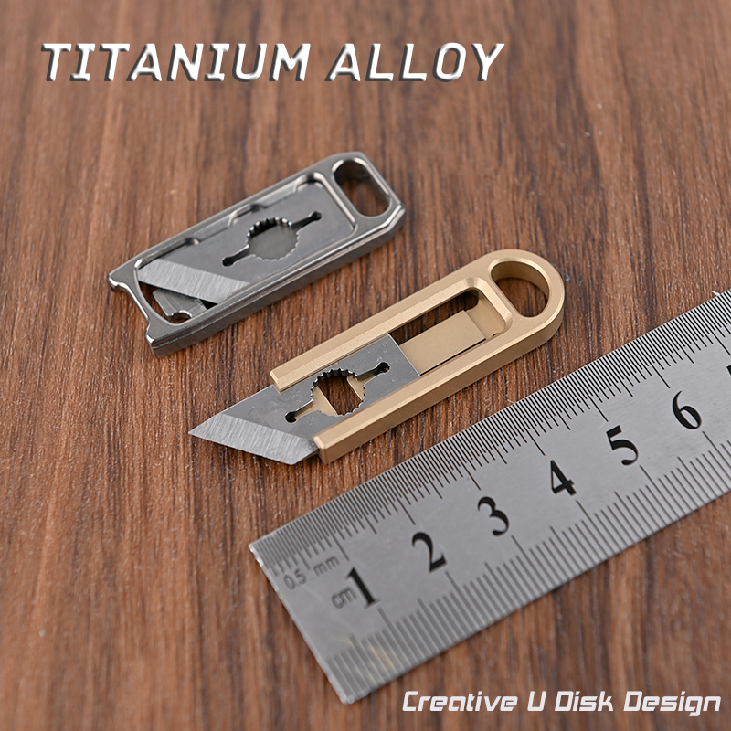 Titanium Alloy Mini Knife Shar - Letter Opener Brass avaliação e preço