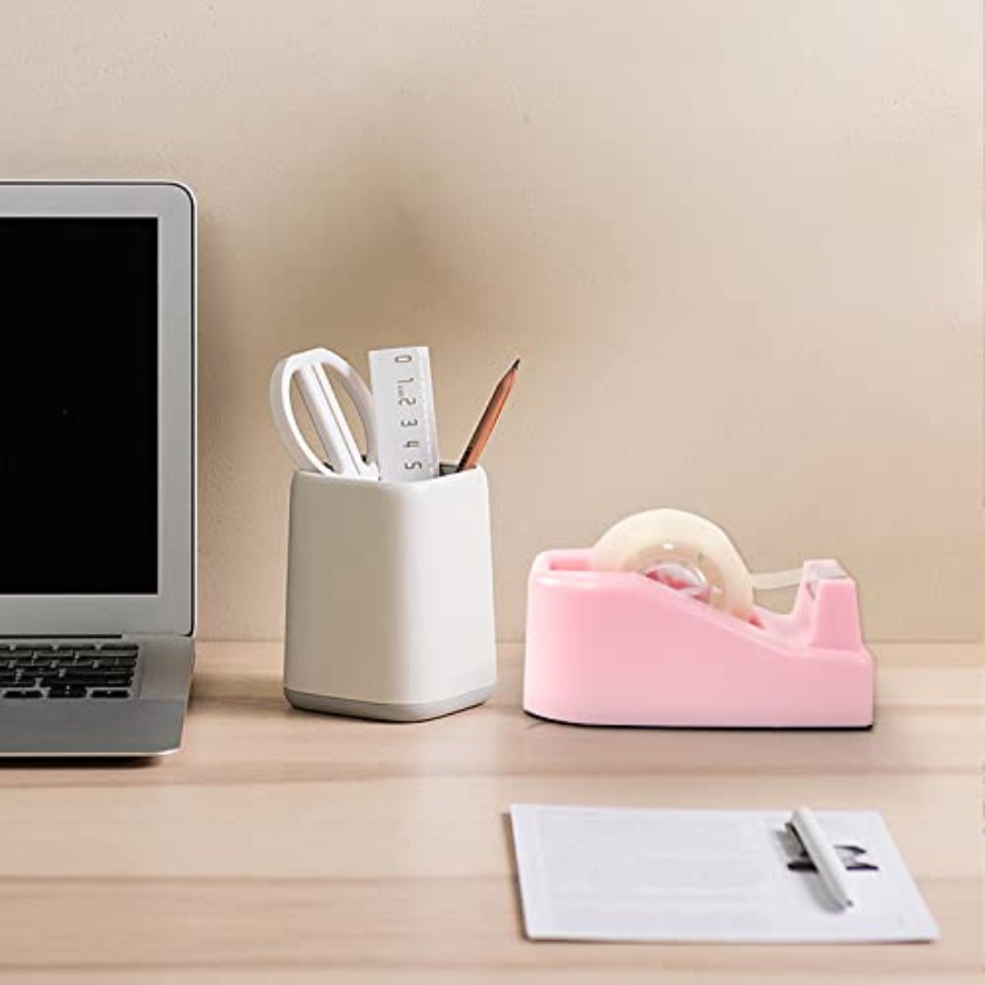 1Pcs Desktop Tape Dispenser Ad - Tape Dispenser Weighted avaliação e preço