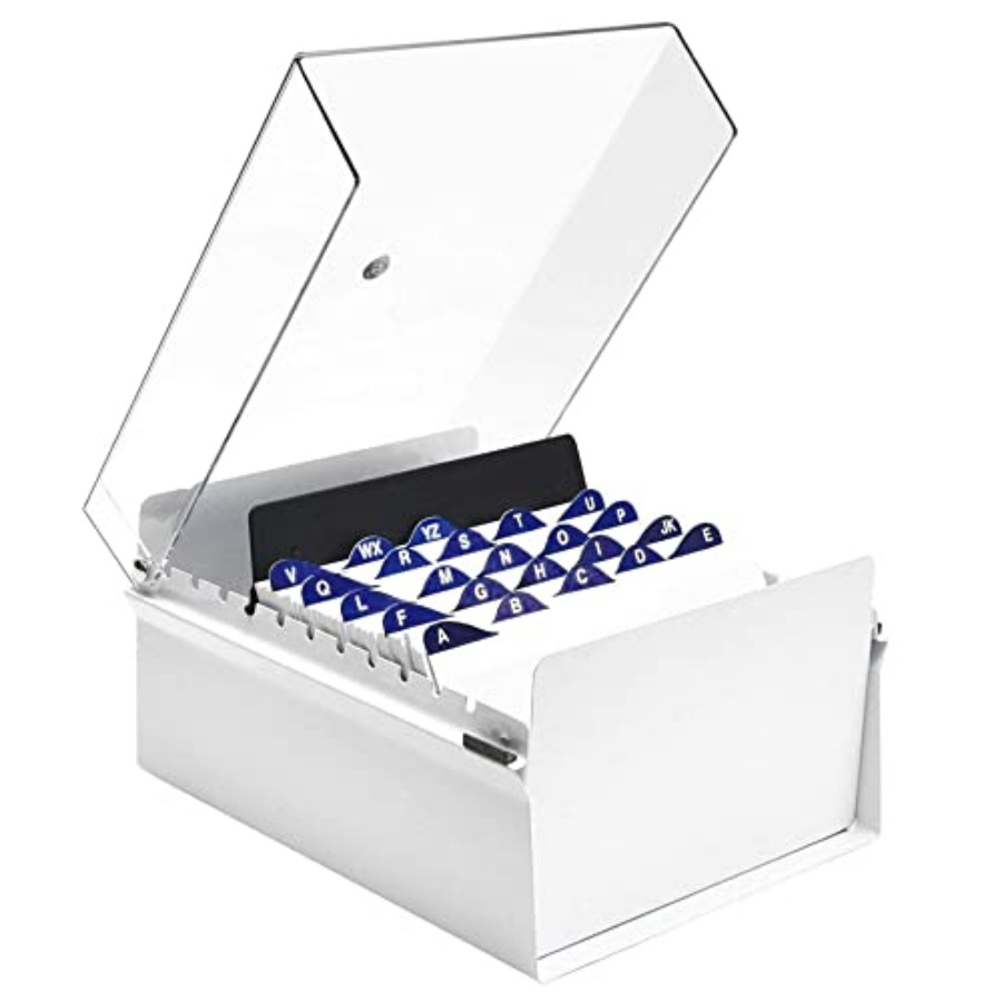 5 X 8 Card File Holder Organiz - Index Card Holder avaliação e preço