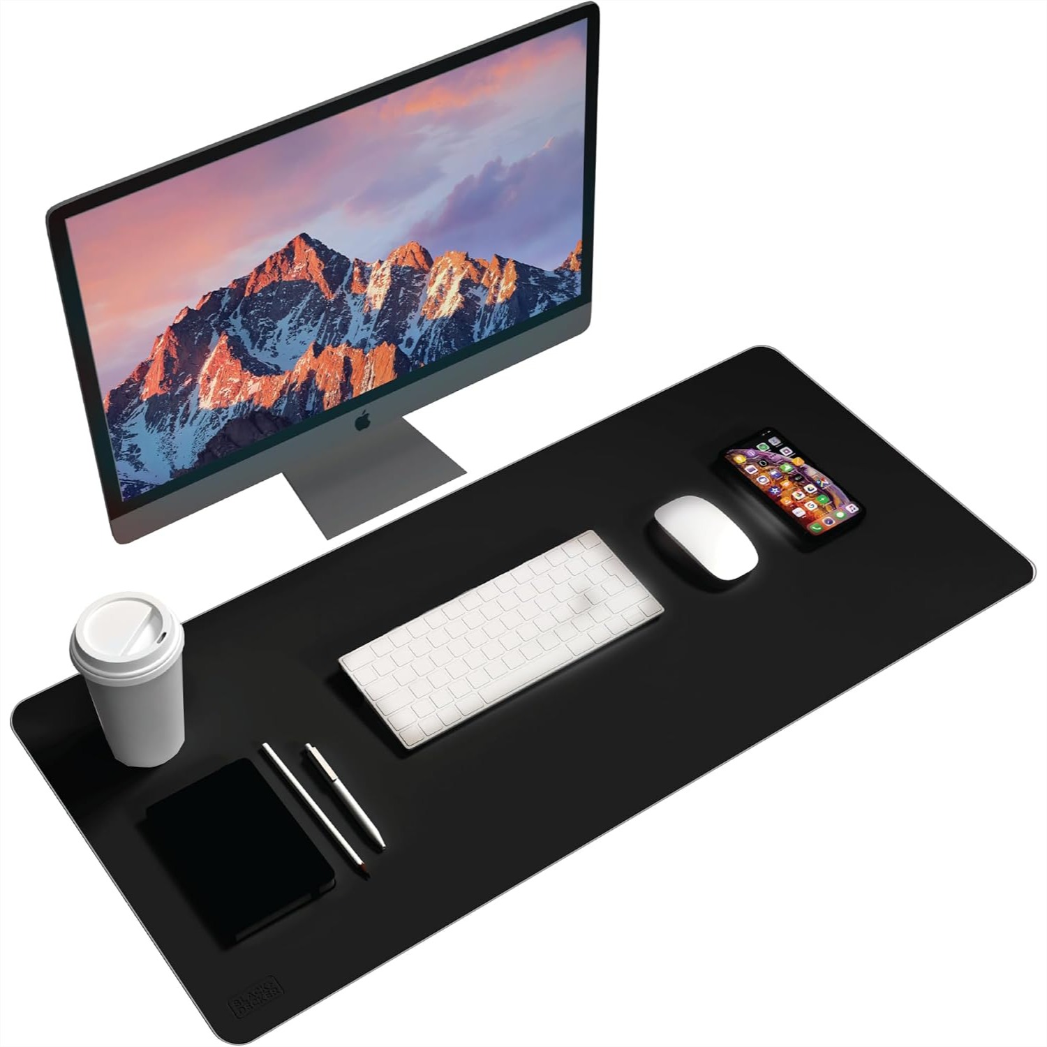 Faux Leather Desk Mat for Keyb - Leather Desk Pad avaliação e preço