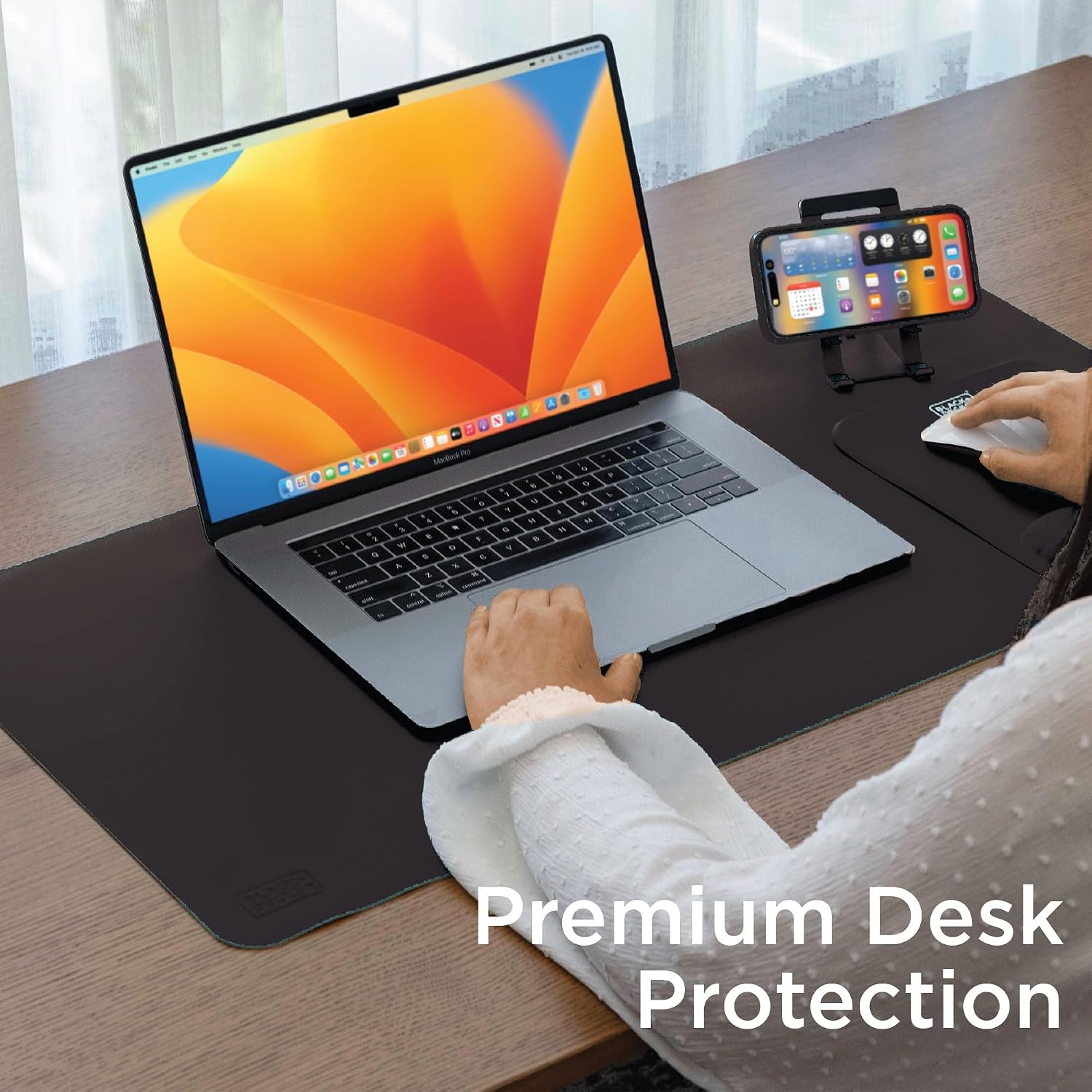 Faux Leather Desk Mat for Keyb - Leather Desk Pad avaliação e preço