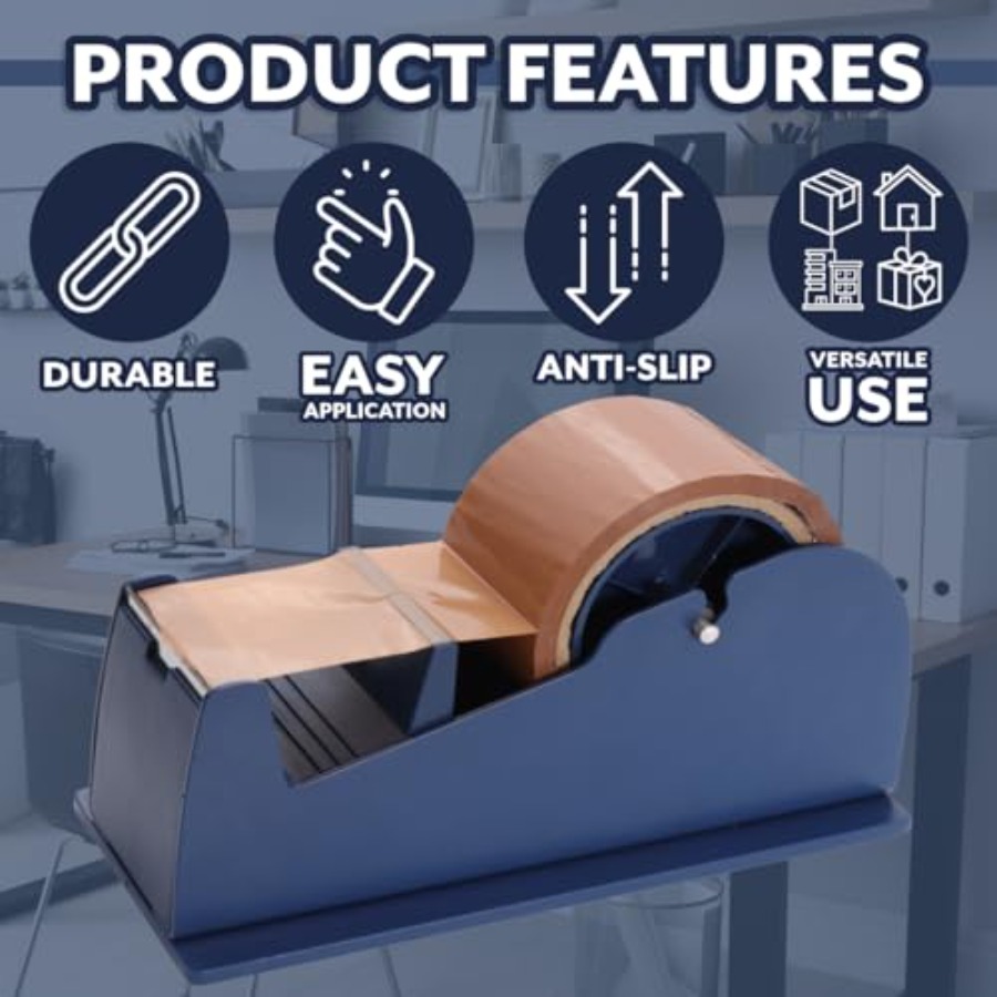 JDS Desktop Industrial Metal T - Tape Dispenser Weighted avaliação e preço