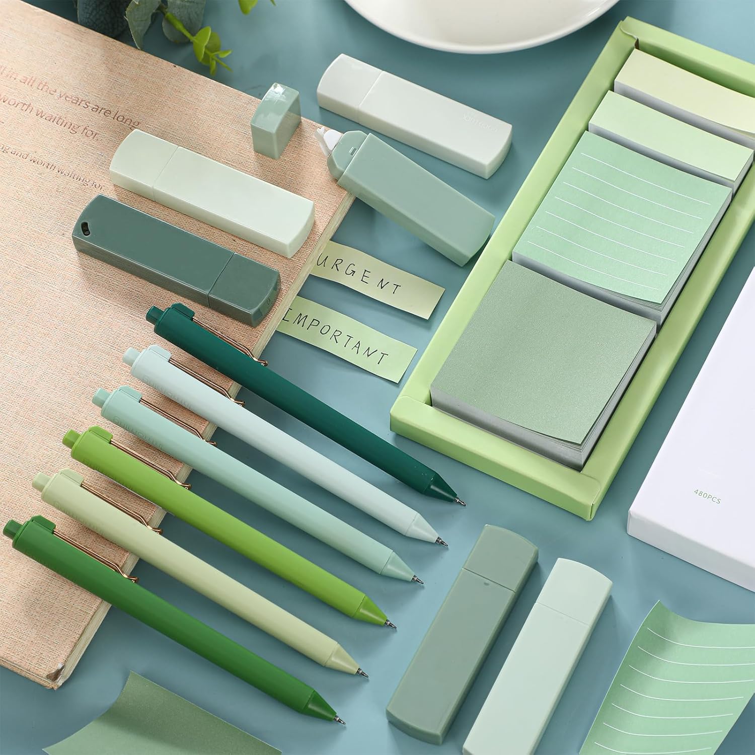 Sage Green Office Desk Accesso - Correction Pen Fine avaliação e preço
