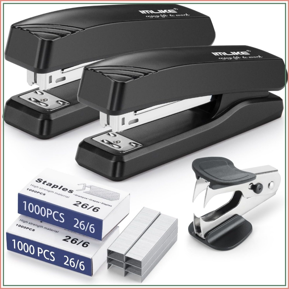 Desktop Office Stapler with 20 - Stapler Half Strip avaliação e preço