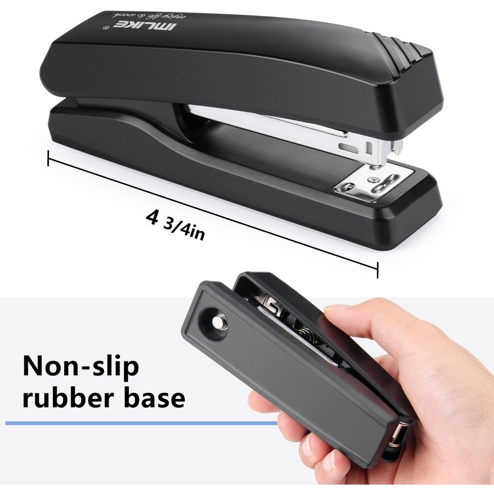 Desktop Office Stapler with 20 - Stapler Half Strip avaliação e preço