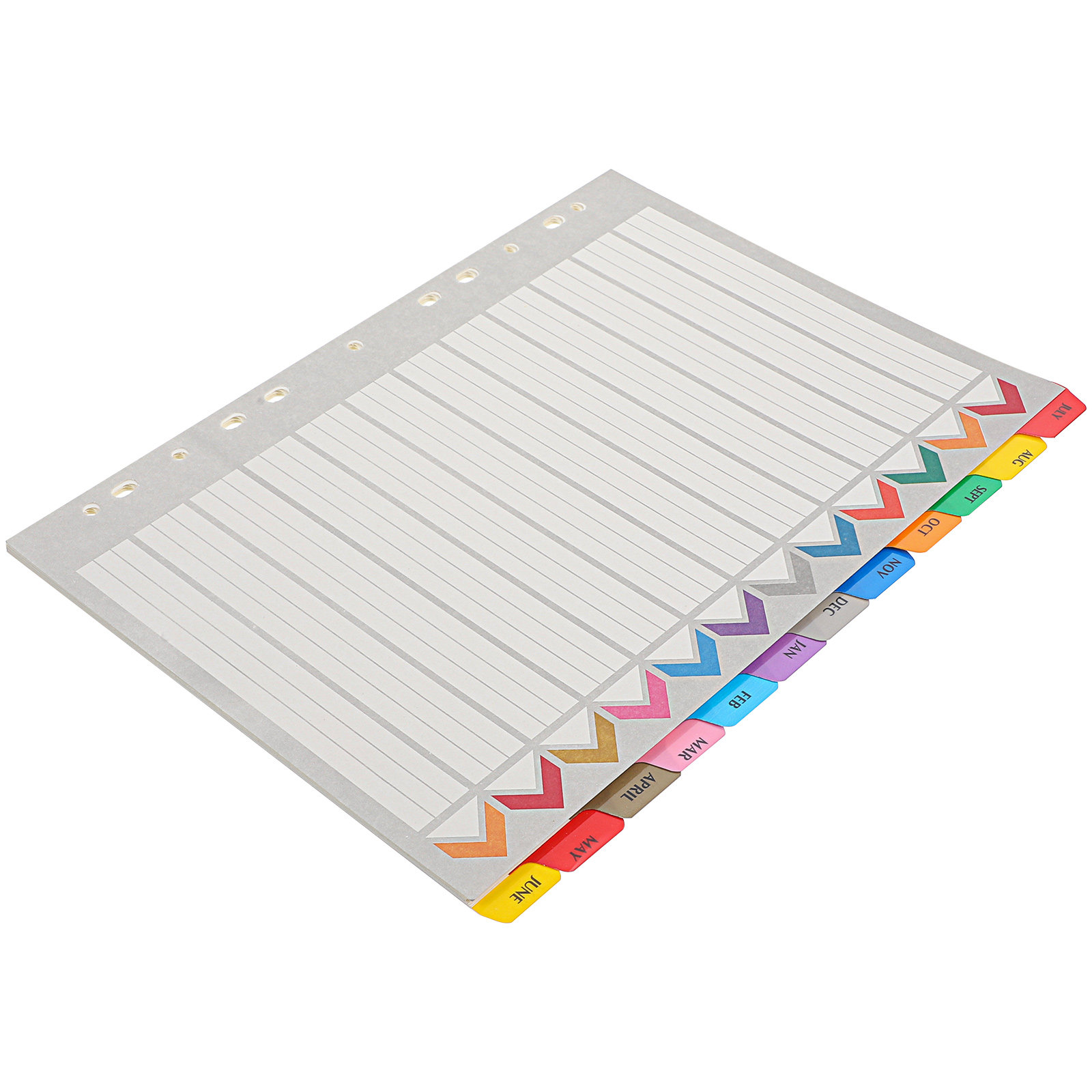 12 Sheets Thick Detachable Bin - Tab Divider A4 avaliação e preço