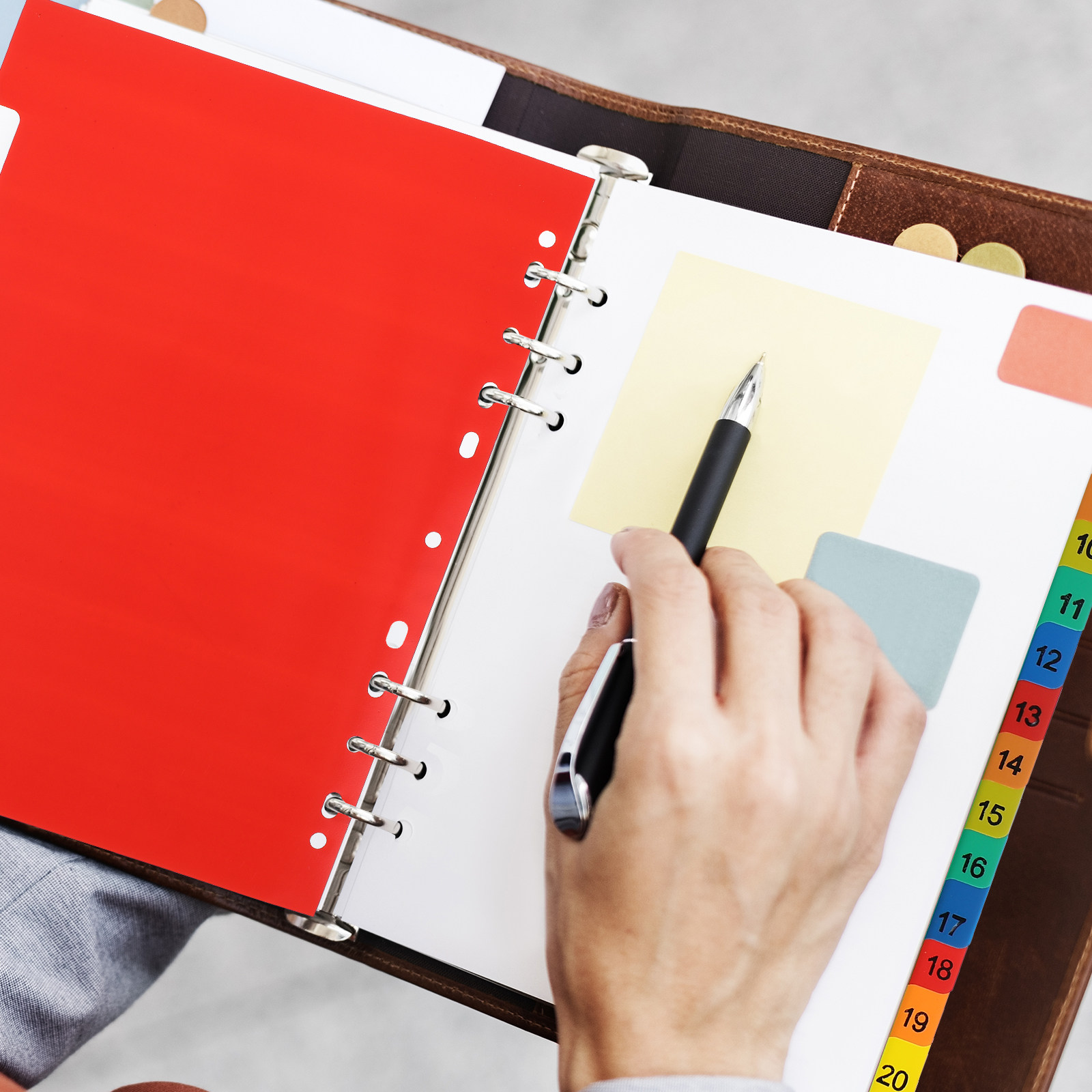 20 Pages A4 Colorful Plastic P - Tab Divider A4 avaliação e preço