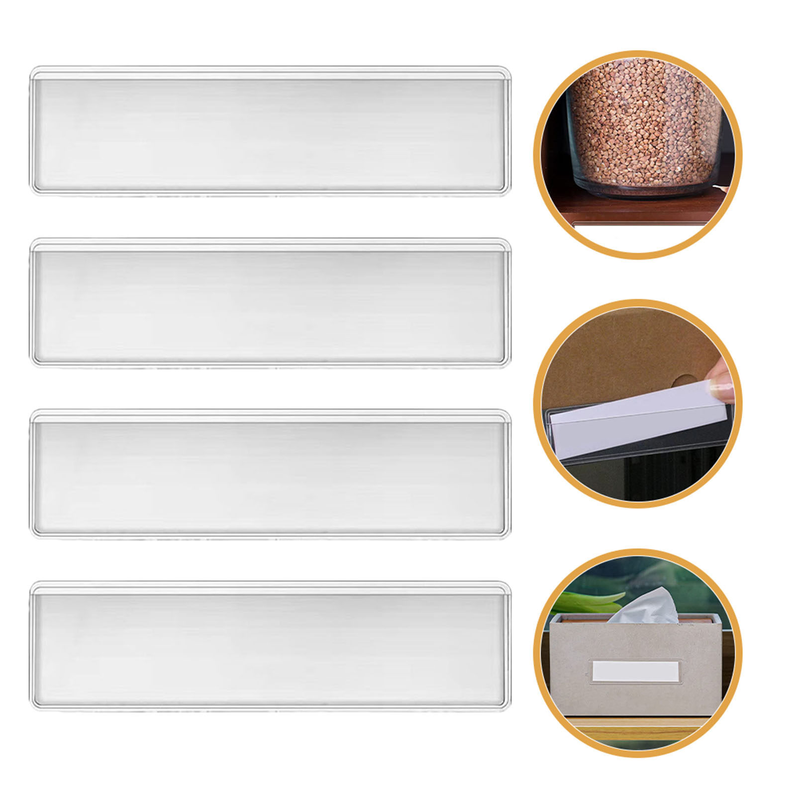 50Pcs Transparent Plastic Labe - Index Card Holder avaliação e preço