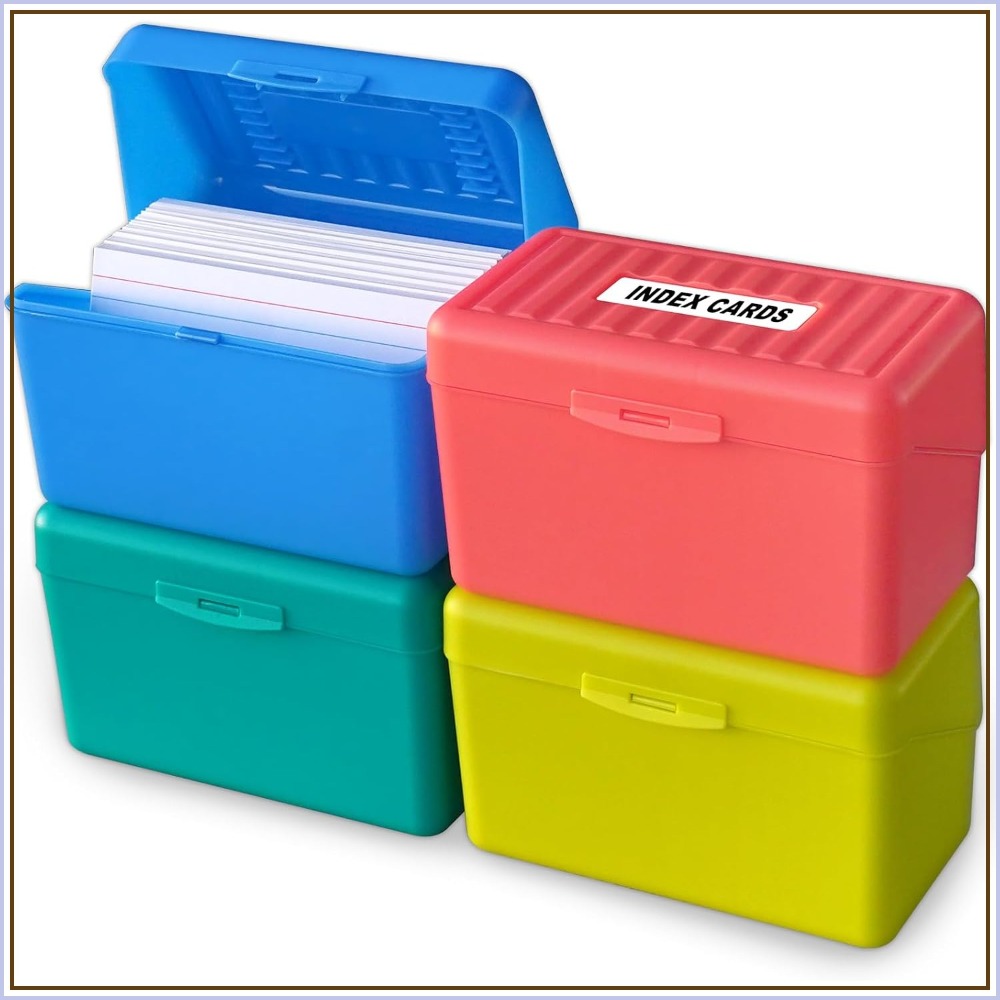 3x5 Index Card Holder Box - 4  - Index Card Holder avaliação e preço