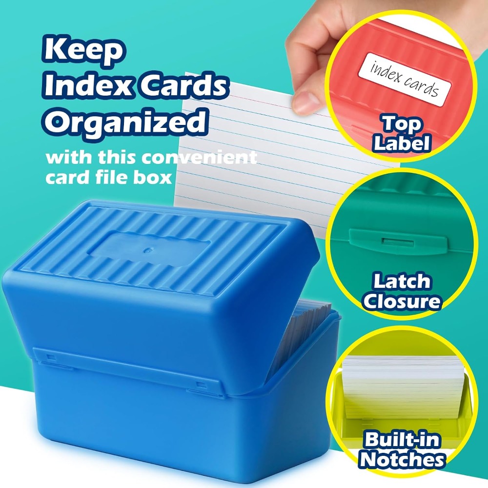 3x5 Index Card Holder Box - 4  - Index Card Holder avaliação e preço