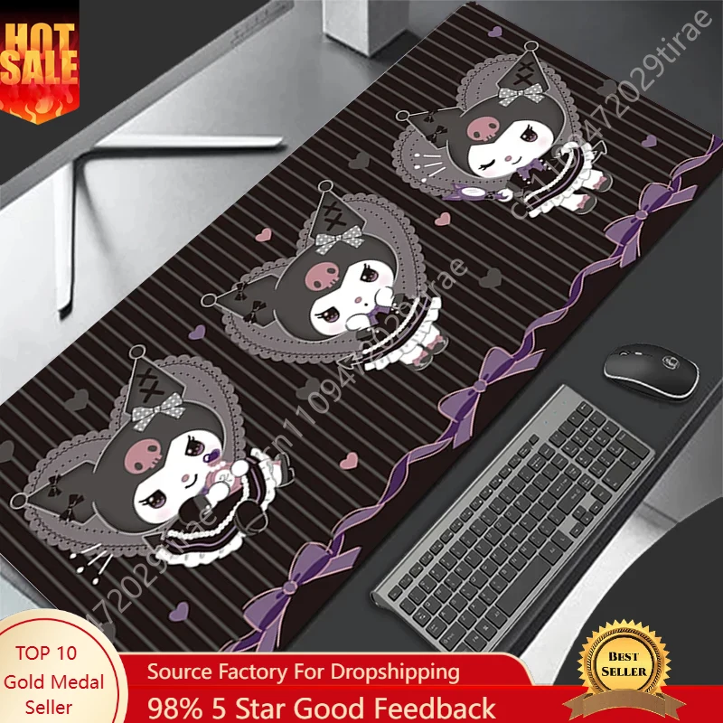 Kuromi Leather Mousepad Gaming - Leather Desk Pad avaliação e preço