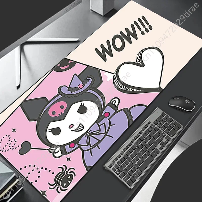Kuromi Leather Mousepad Gaming - Leather Desk Pad avaliação e preço