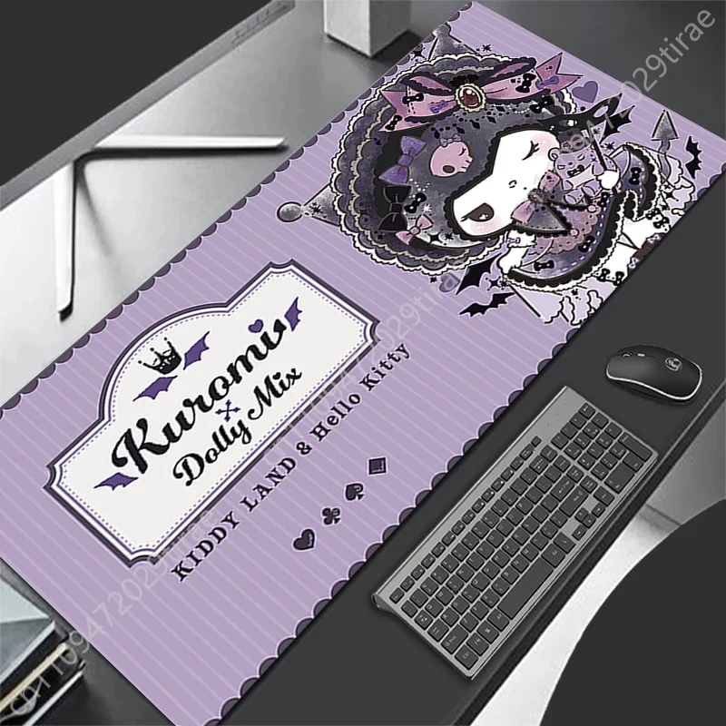 Kuromi Leather Mousepad Gaming - Leather Desk Pad avaliação e preço