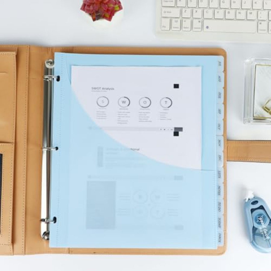 A4 Binder Dividers with Pocket - Tab Divider A4 avaliação e preço
