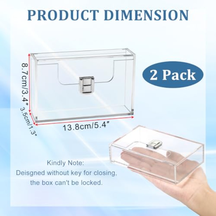 2 Pack Clear Acrylic Index Car - Index Card Holder avaliação e preço