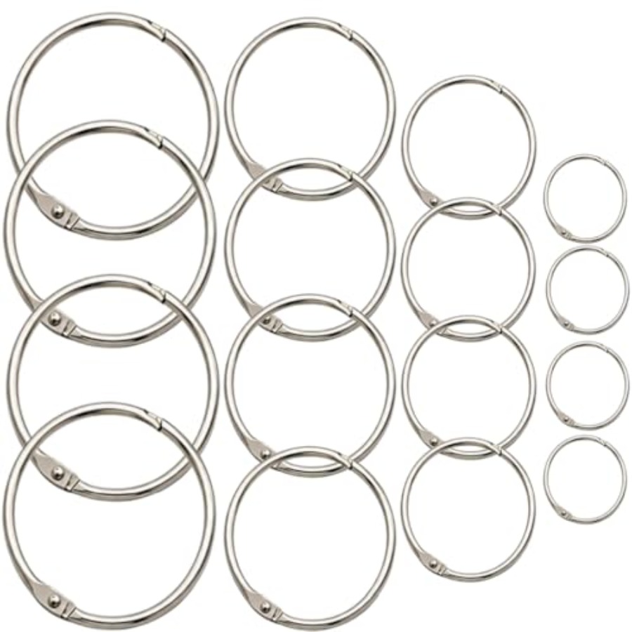 12 Pack Binder Rings, 1 2 3 4  - Card Index Box avaliação e preço