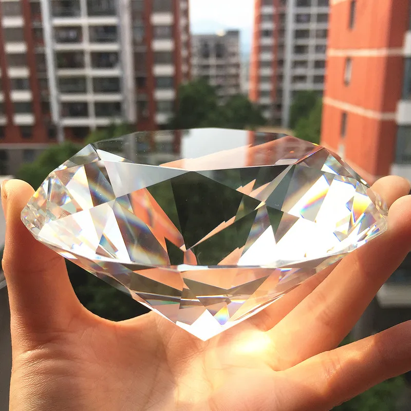 120mm Shining Crystal Glass bi - Paper Weight Crystal avaliação e preço