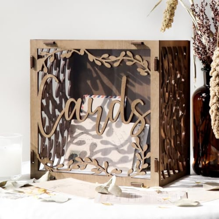 Wedding Card Box wit ow, wn Wo - Card Index Box avaliação e preço