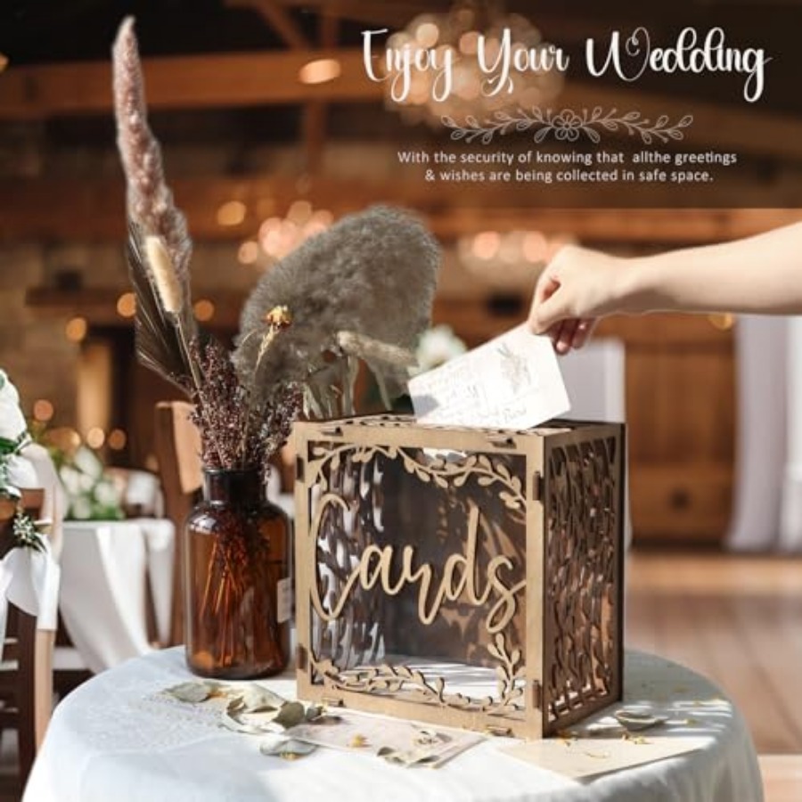 Wedding Card Box wit ow, wn Wo - Card Index Box avaliação e preço