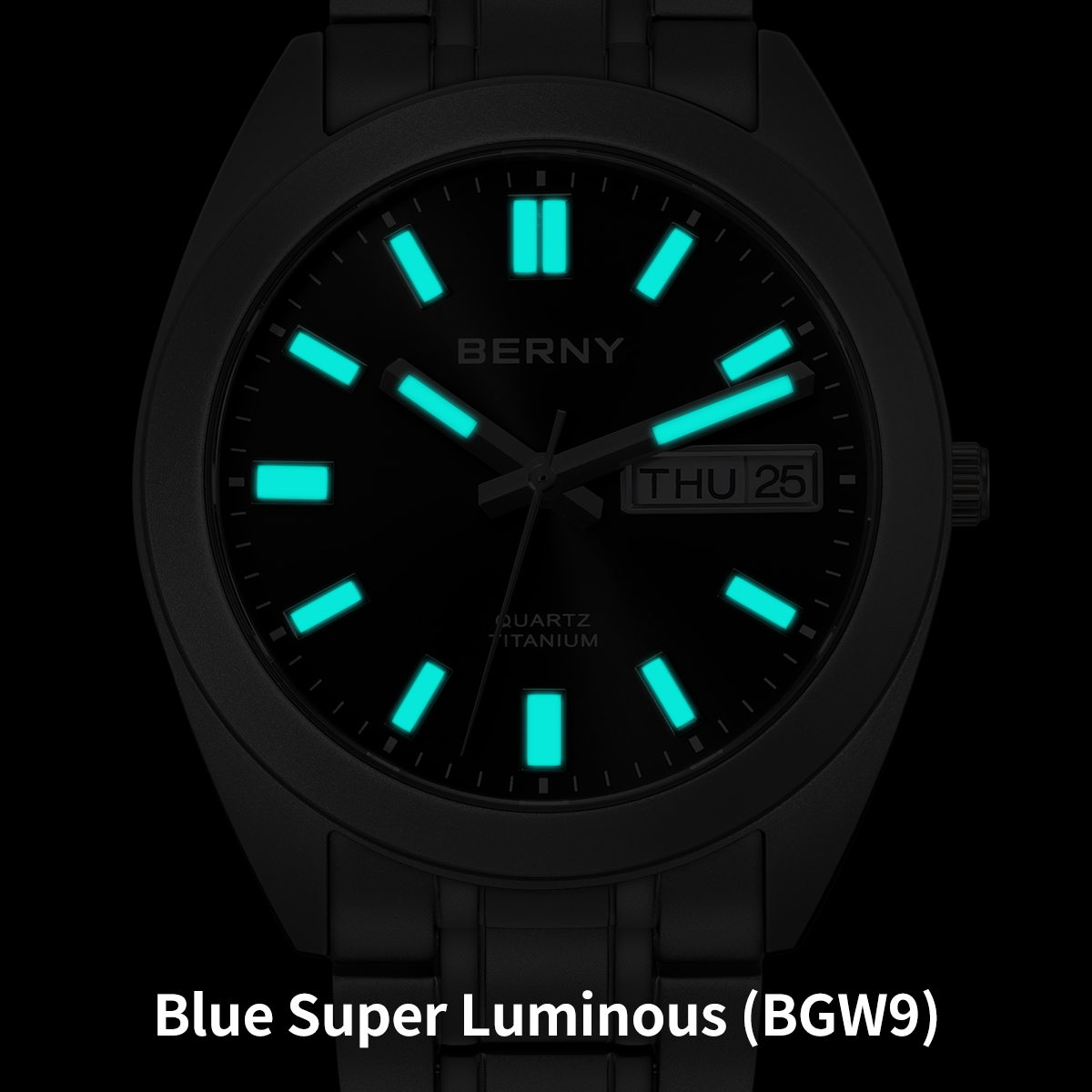 BERNY Titanium Watch for Men S - Paper Weight Crystal avaliação e preço