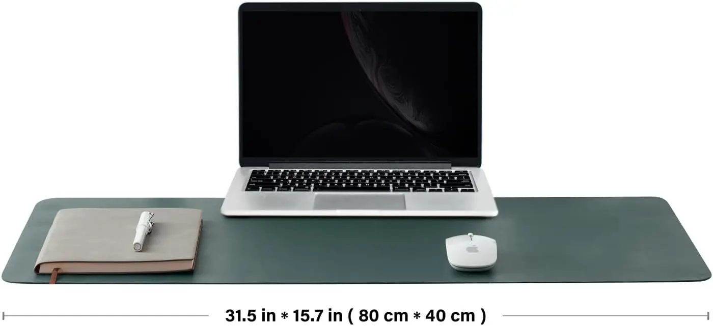 Cork Desk Mat Dual-Sided Desk  - Leather Desk Pad avaliação e preço