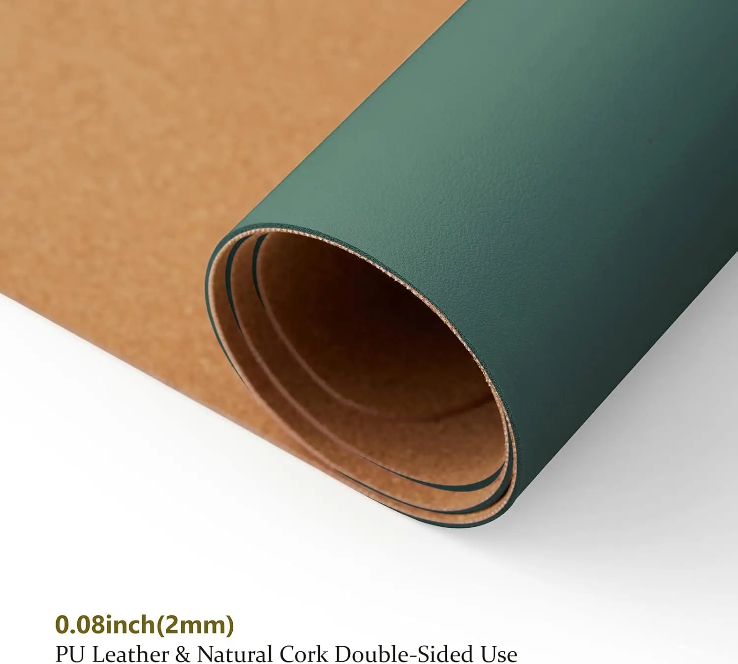 Cork Desk Mat Dual-Sided Desk  - Leather Desk Pad avaliação e preço