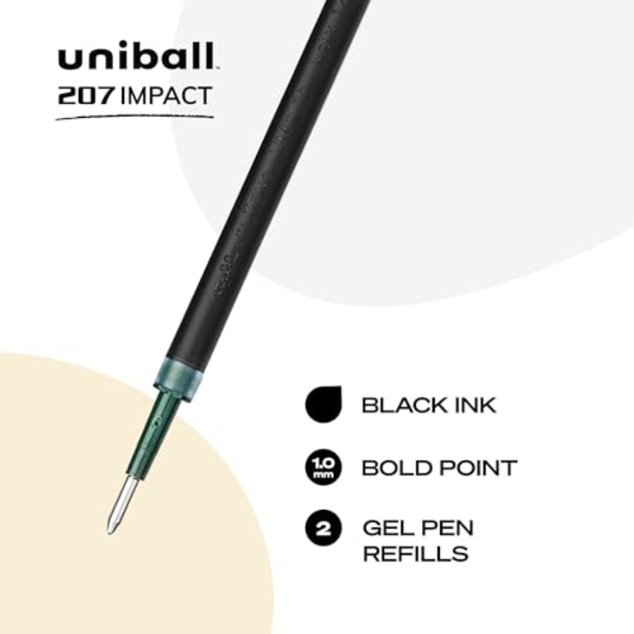 Uniball 207 Gel Pen Refills, B - Gel Refill Pack avaliação e preço