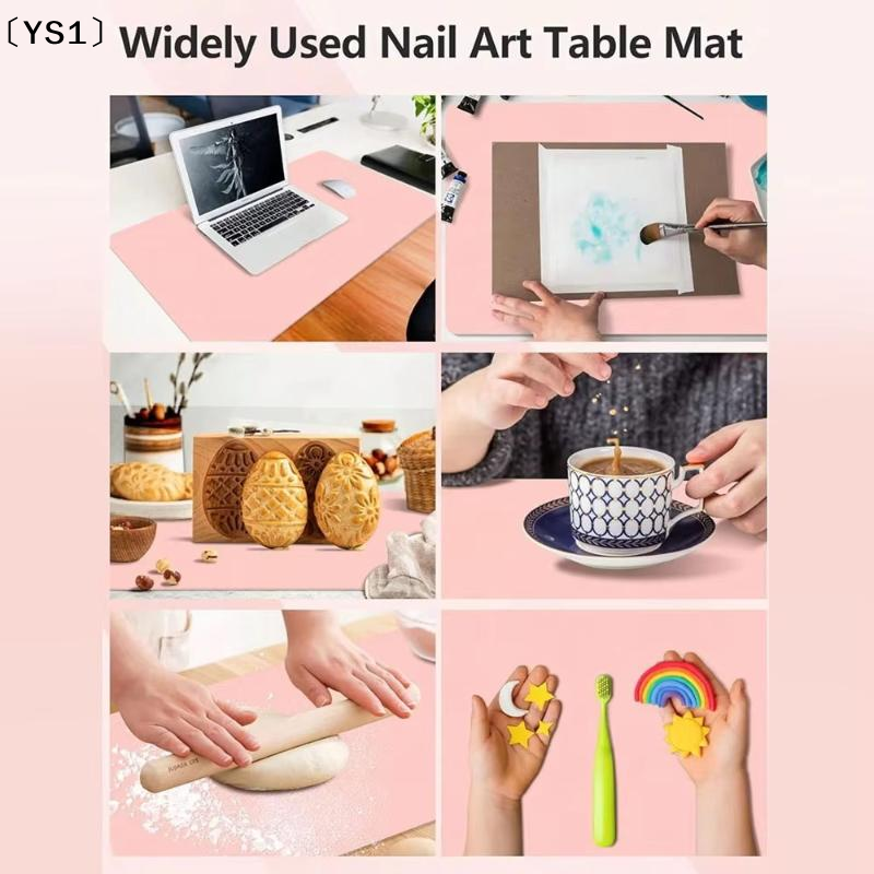 〔YS1〕Foldable PU Leather Nail  - Leather Desk Pad avaliação e preço