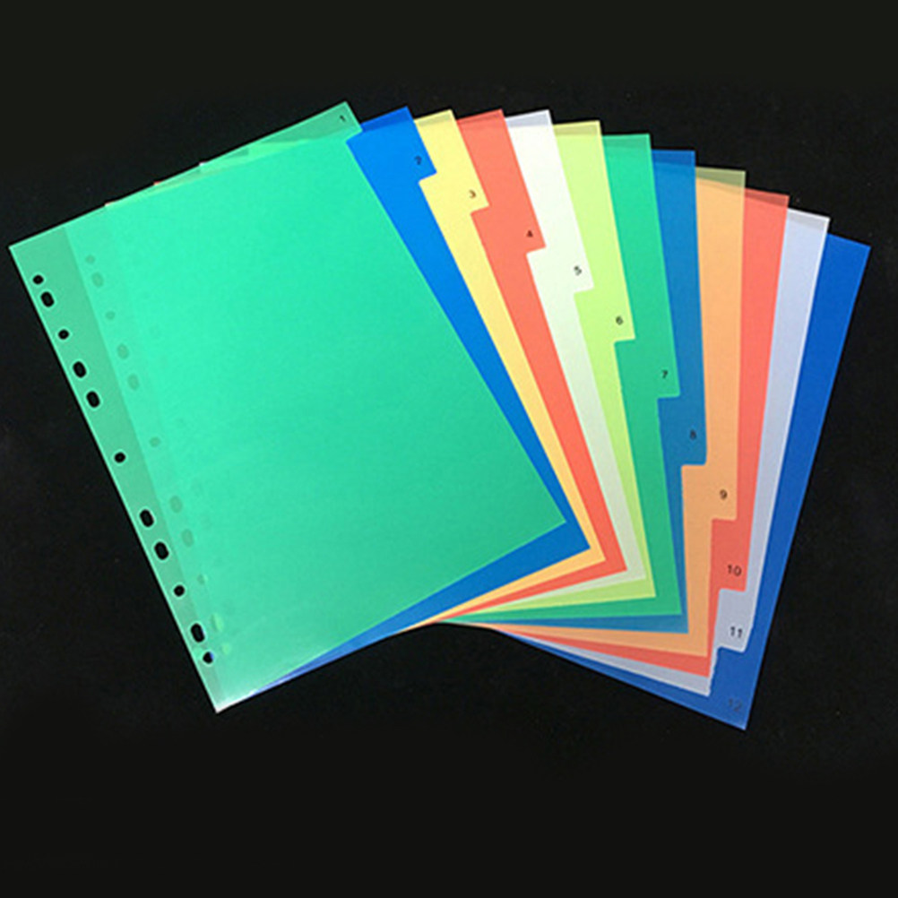 40Pcs A4 Multi Color Binder Di - Tab Divider A4 avaliação e preço