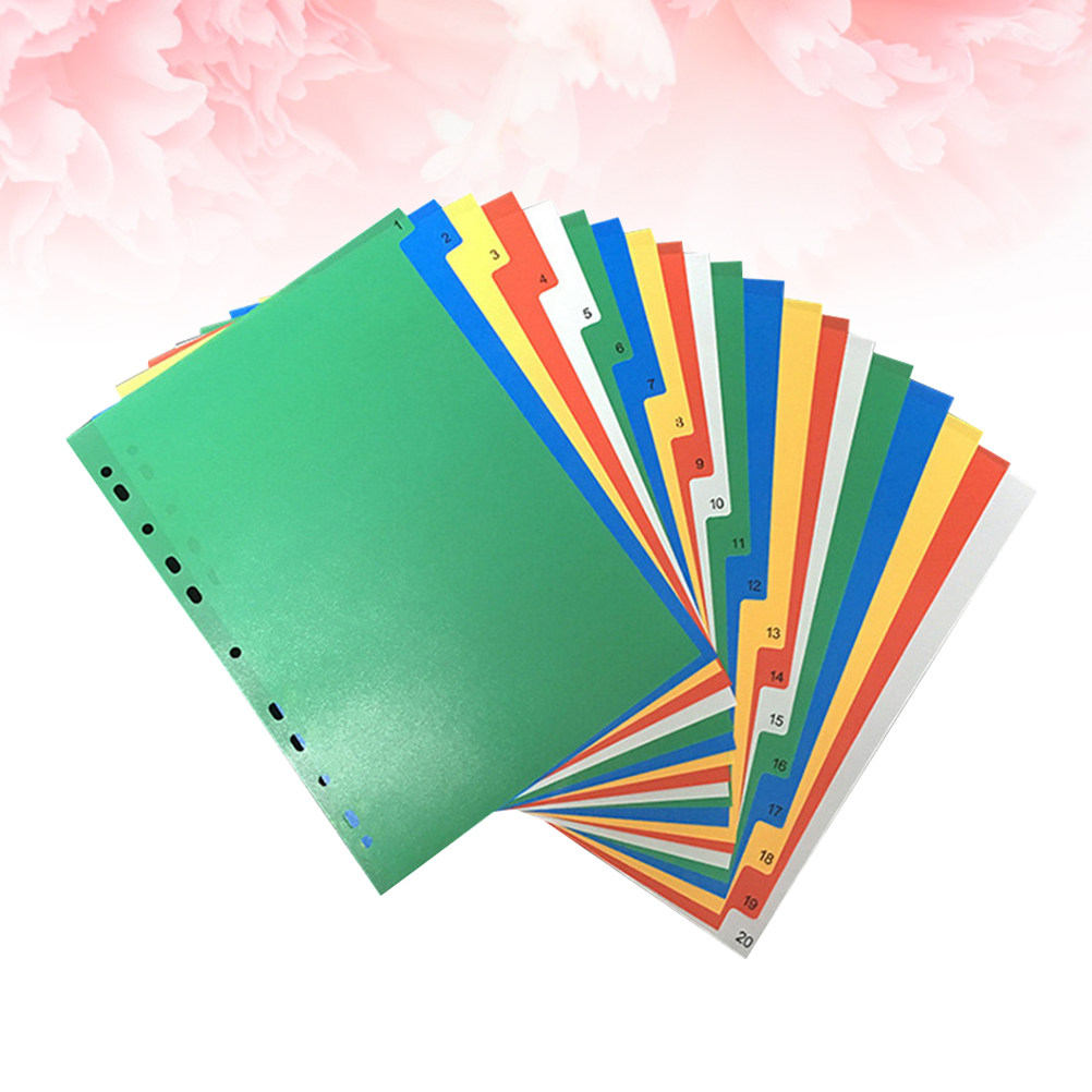 40Pcs A4 Multi Color Binder Di - Tab Divider A4 avaliação e preço