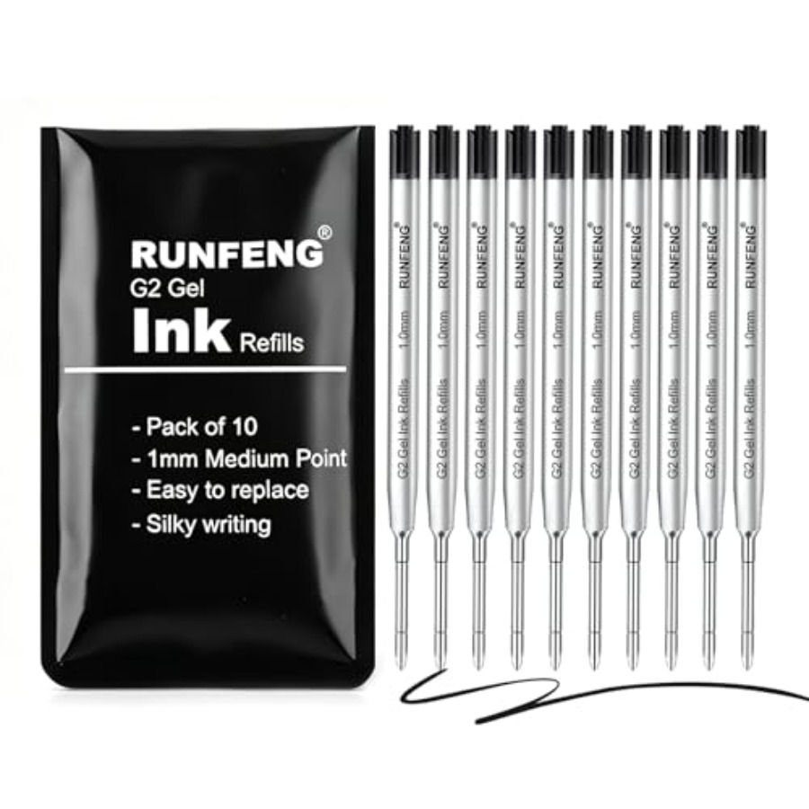 Pack of 10 Replaceable Ballpoi - Gel Refill Pack avaliação e preço