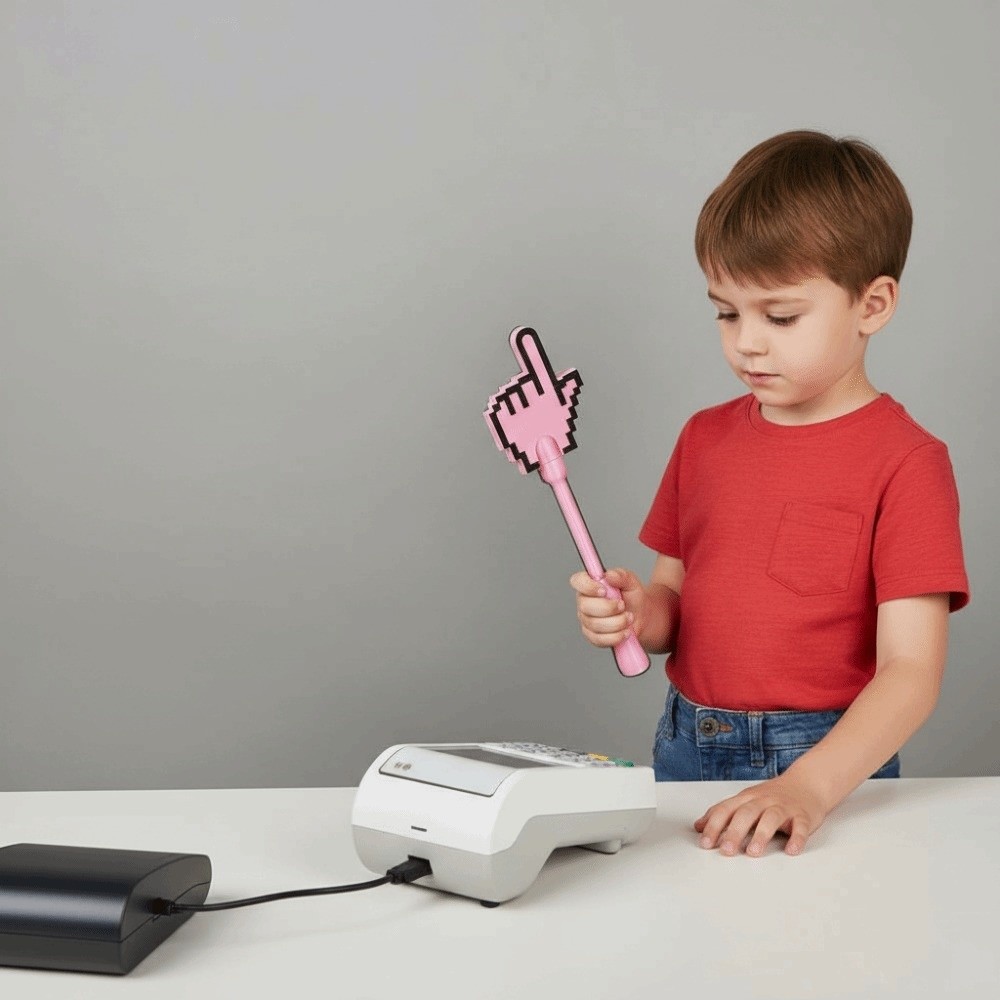 Creative 3D Printed Wand Tap T - Index Card Holder avaliação e preço