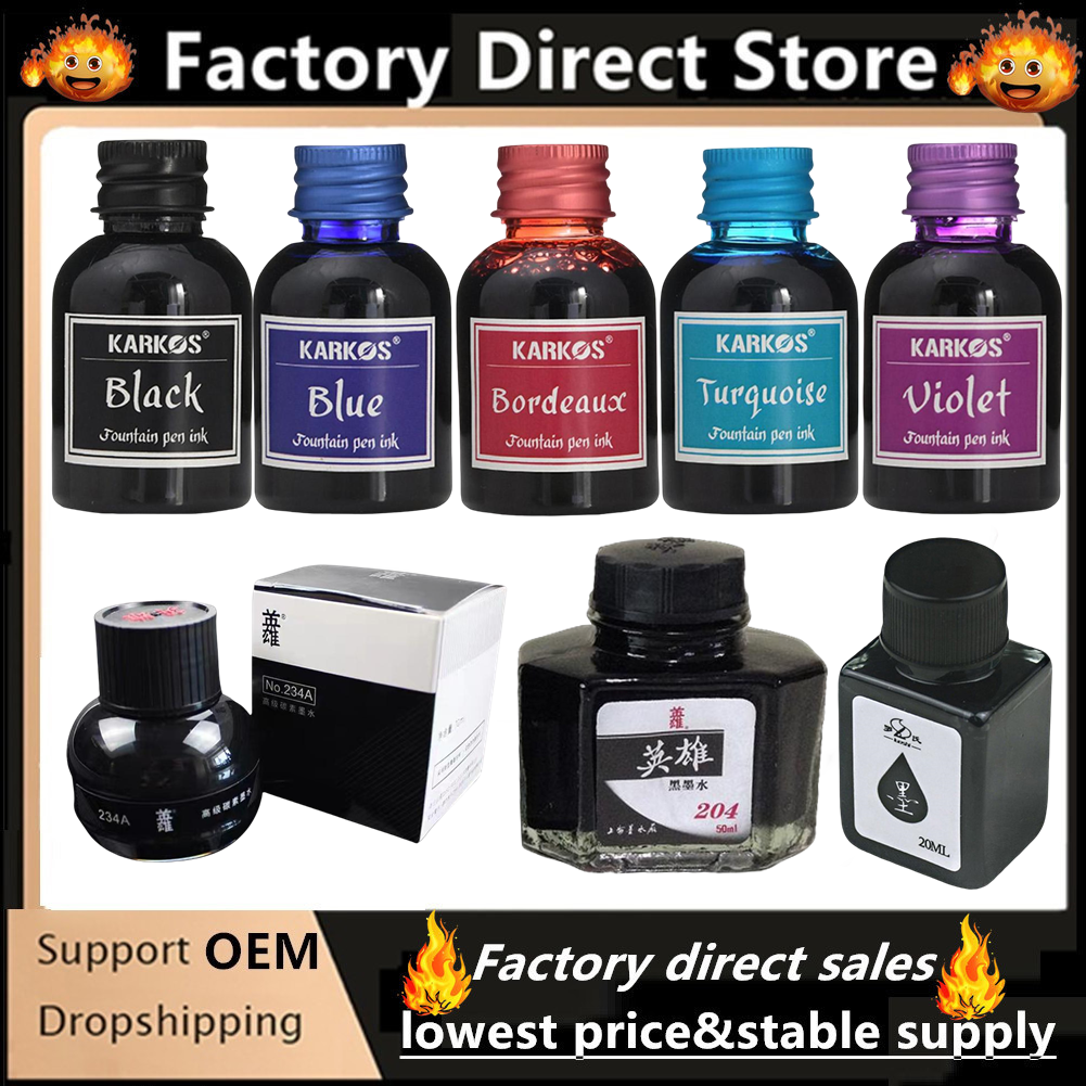1 Bottle YingXiong Black Color - Fountain Pen Bottled Ink avaliação e preço