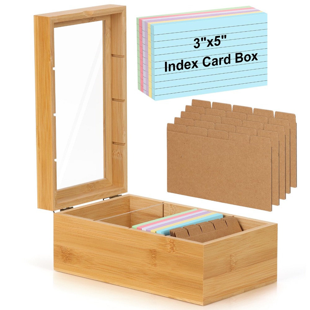 New 3x5 inch Index Card Organi - Index Card Holder avaliação e preço