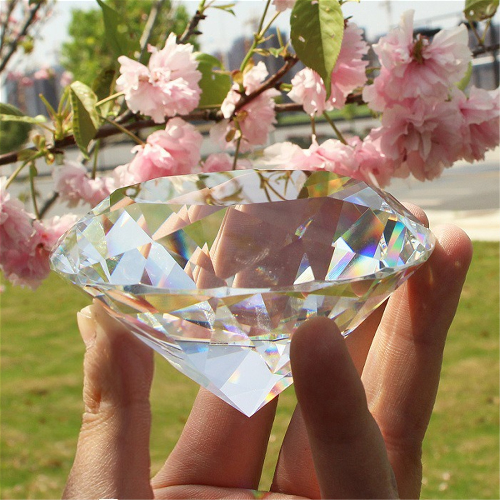 1pc Crystal Glass Diamond Pape - Paper Weight Crystal avaliação e preço