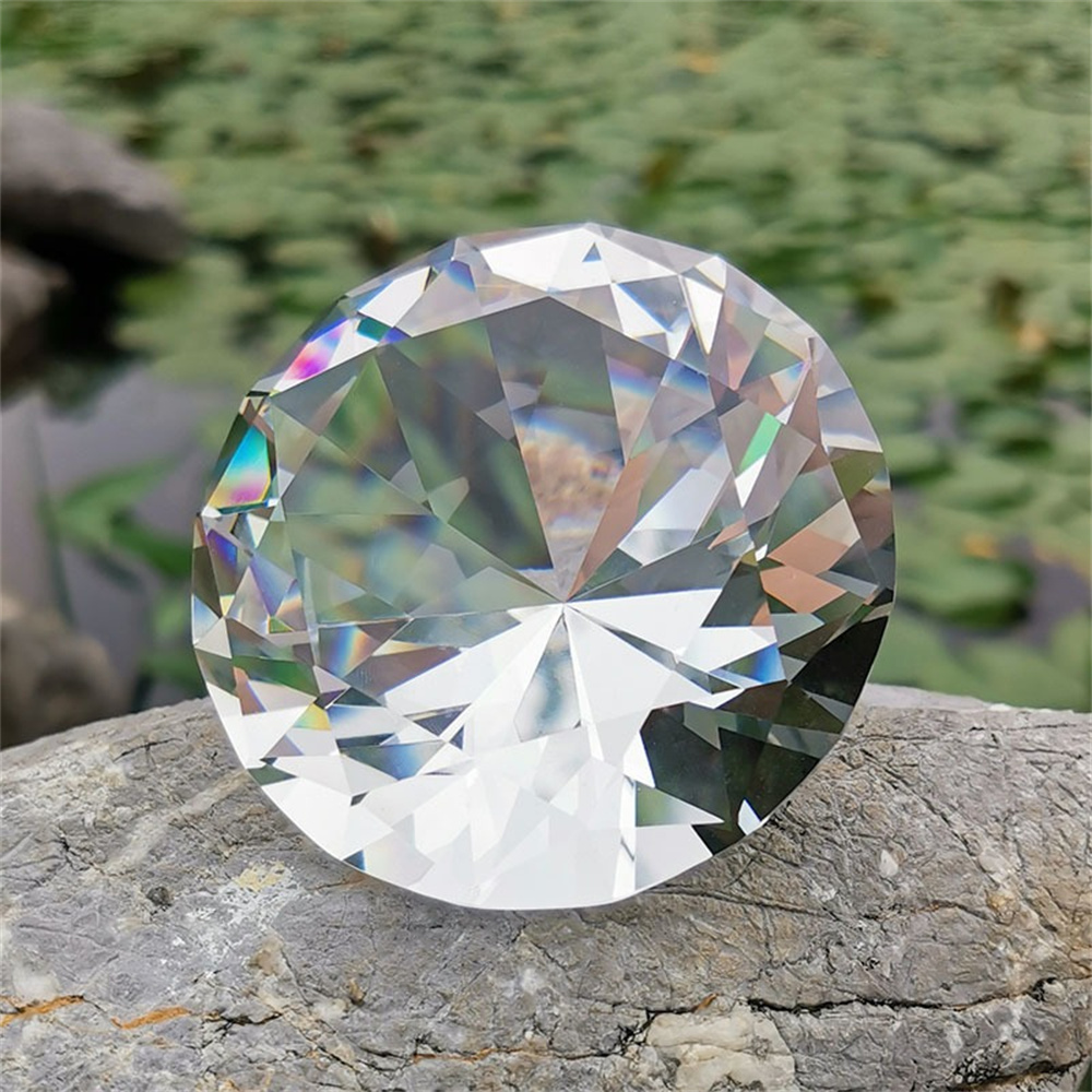 1pc Crystal Glass Diamond Pape - Paper Weight Crystal avaliação e preço