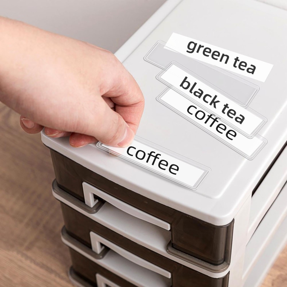 40 Pack Self Adhesive Clear Pl - Index Card Holder avaliação e preço