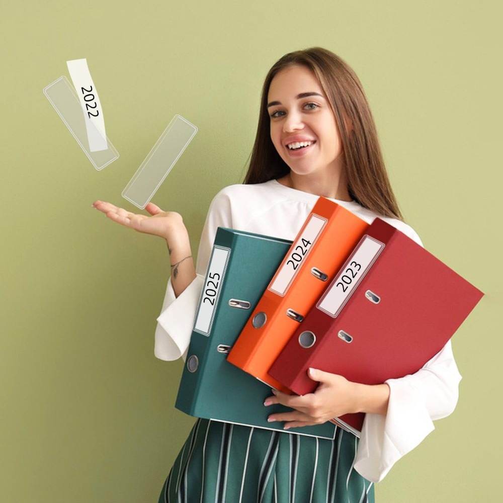 40 Pack Self Adhesive Clear Pl - Index Card Holder avaliação e preço