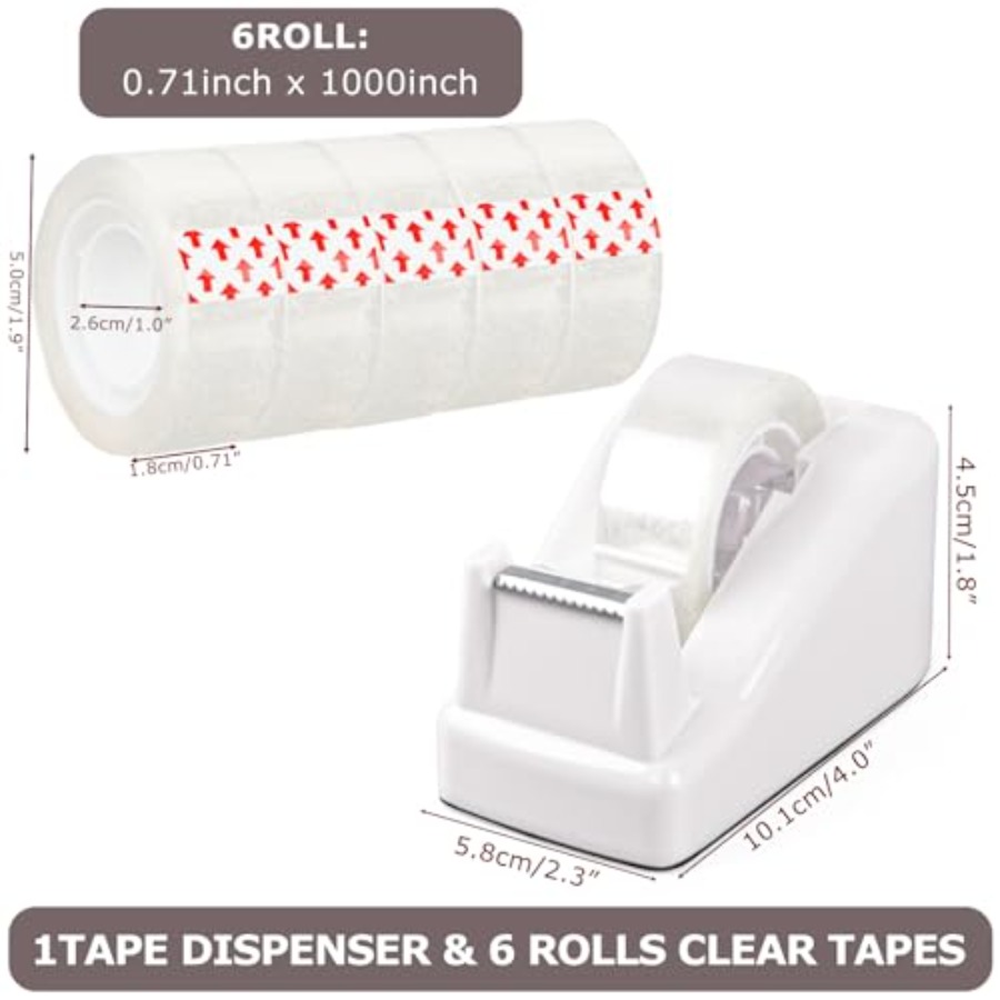 Desktop Tape Dispenser White w - Tape Dispenser Weighted avaliação e preço