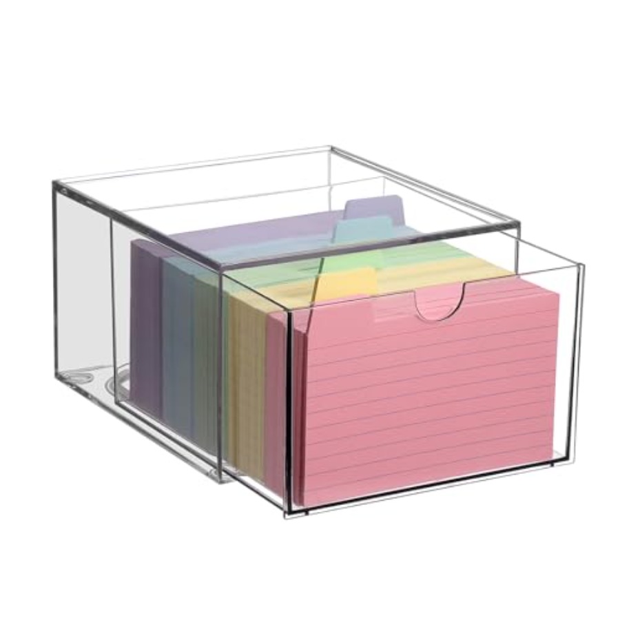 Clear 3 x 5 Inch Index Card St - Index Card Holder avaliação e preço