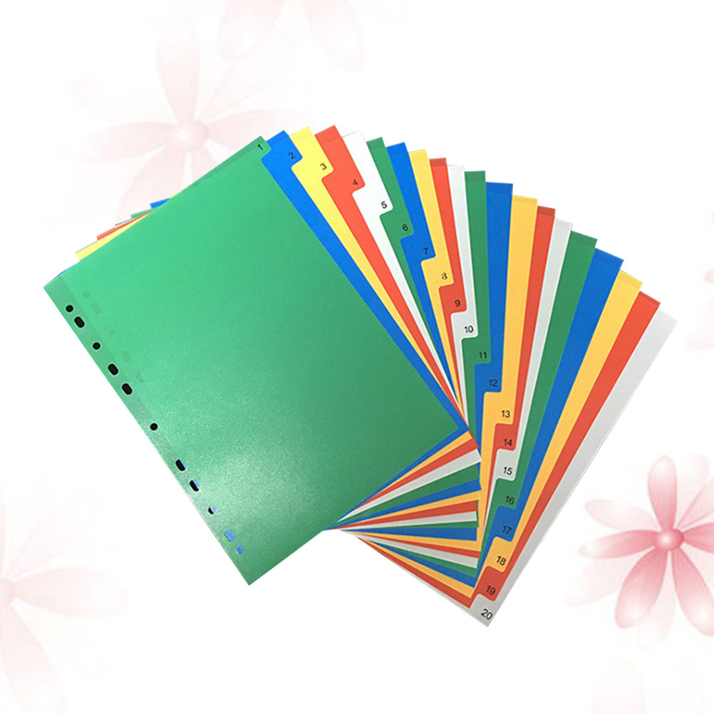 40Pcs Multi Color A4 Index Tab - Tab Divider A4 avaliação e preço