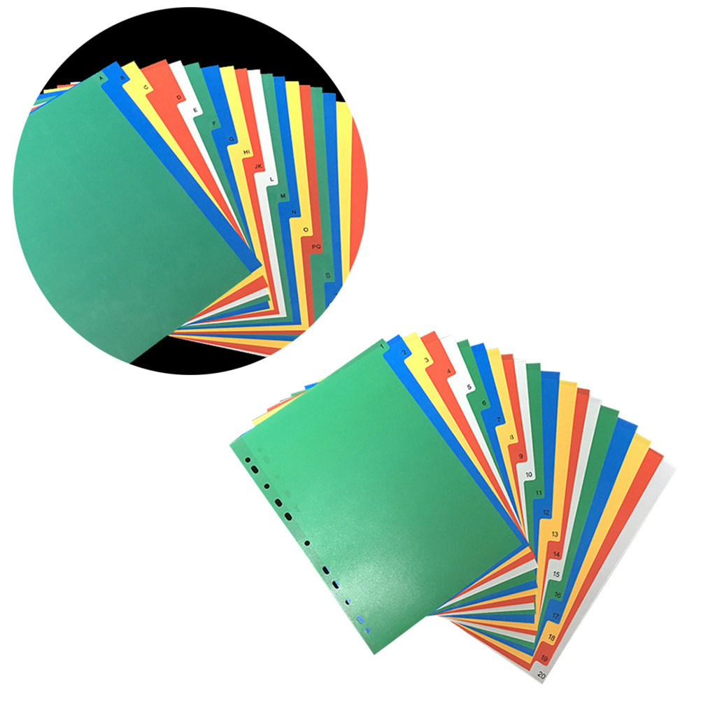 40Pcs Multi Color A4 Index Tab - Tab Divider A4 avaliação e preço