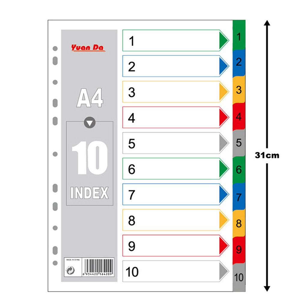 40Pcs Multi Color A4 Index Tab - Tab Divider A4 avaliação e preço