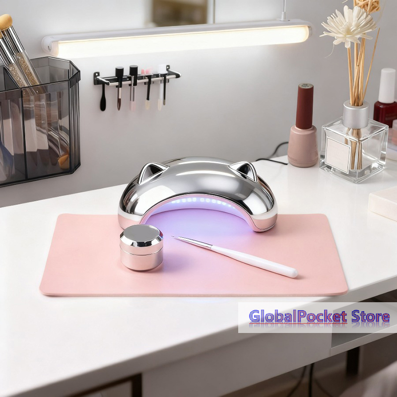[TG823]Foldable Nail Art Table - Leather Desk Pad avaliação e preço