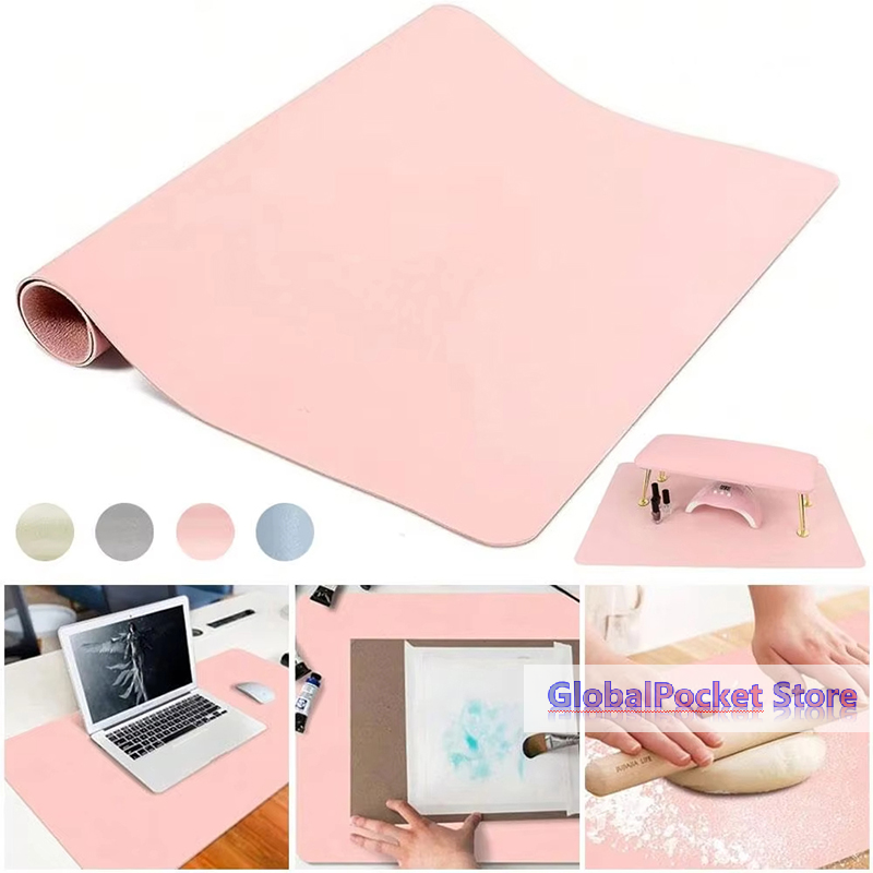 [TG823]Foldable Nail Art Table - Leather Desk Pad avaliação e preço