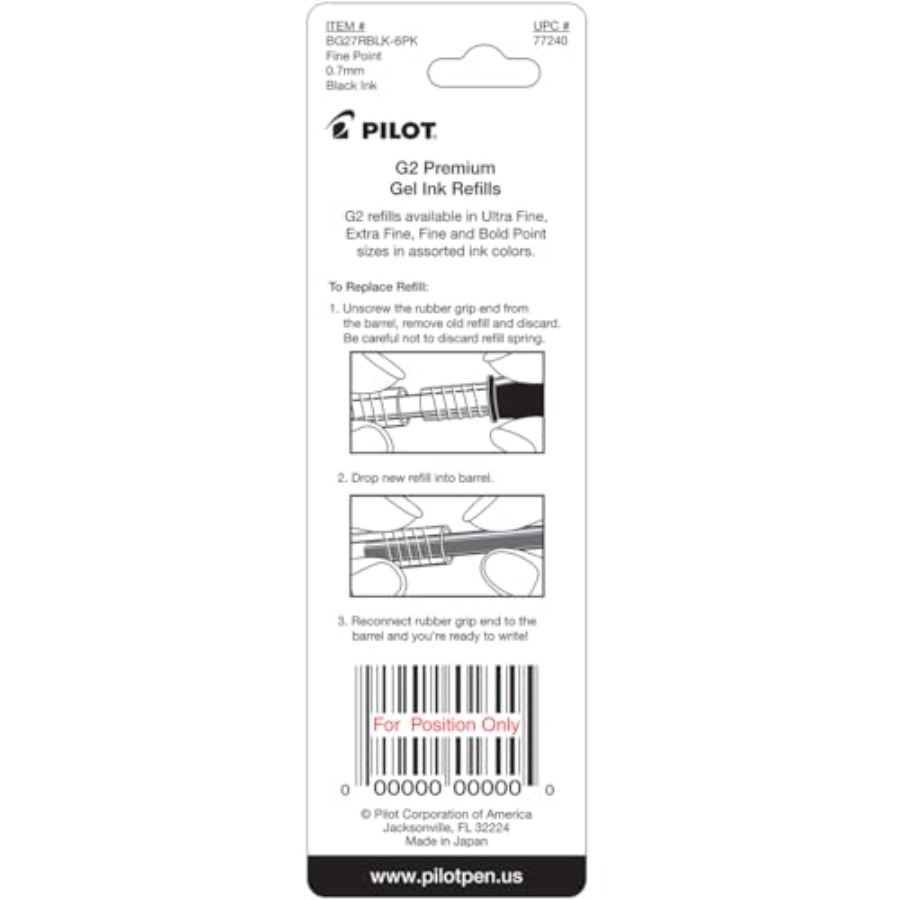 G2 Gel Ink Refills, 0.7 mm,,Pa - Gel Refill Pack avaliação e preço
